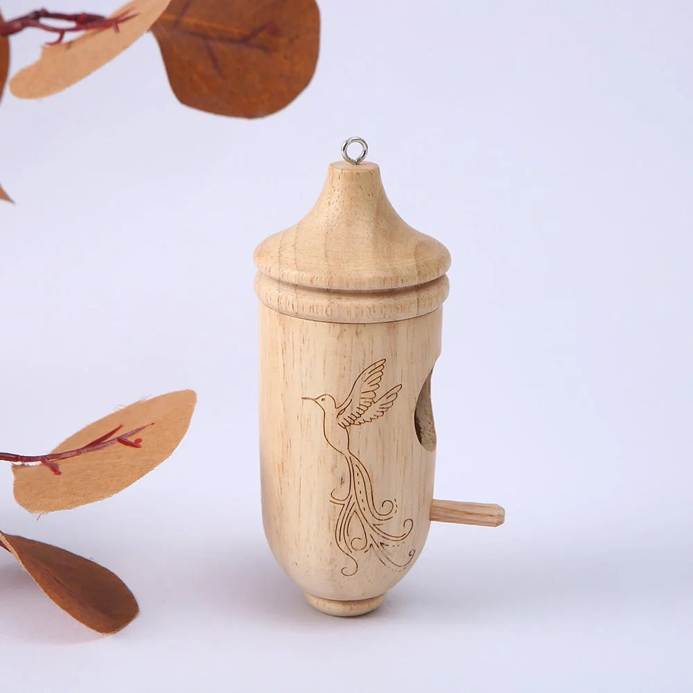 Wooden Hummingbird House | Handcrafted Natural Design | Multiple Styles ...